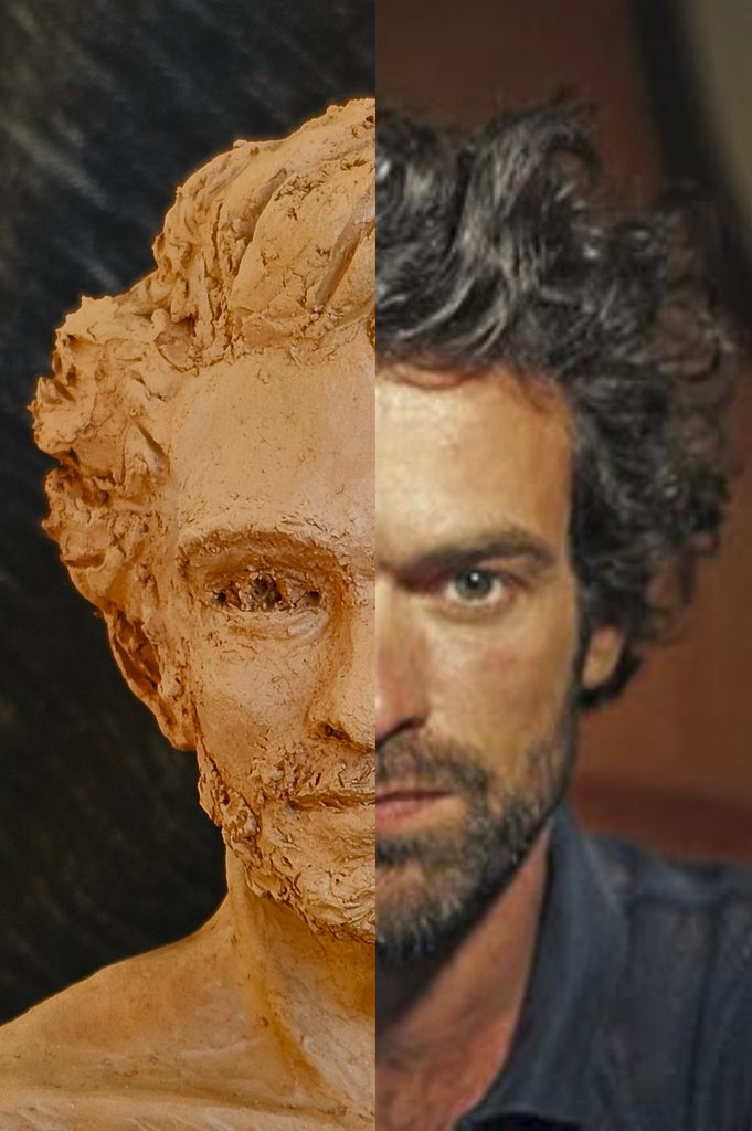 Atelier Sculpture et Modelage La Rochelle - Buste argile Elisabeth MORIN - Romain DURIS - bravo au photographe que j'aimerai pouvoir identifier